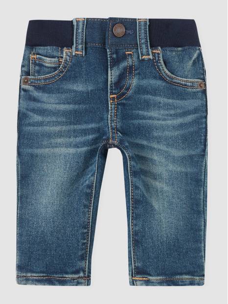 Baby 100% Organic Cotton Pull-On Slim Jeans 