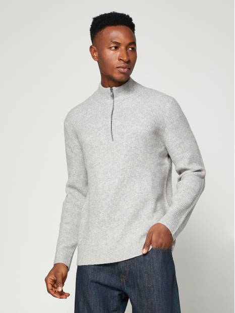 Recycled Half-Zip Sweater 