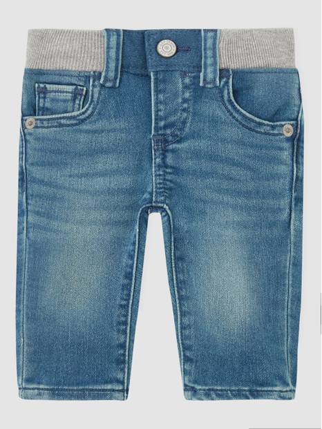 Baby 100% Organic Cotton Pull-On Slim Jeans  