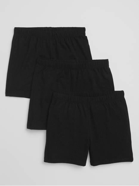 Kids Pull-On Cartwheel Shorts (3-Pack)