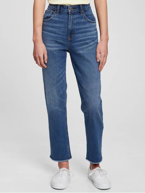 Teen High Rise Girlfriend Jeans with Washwell
