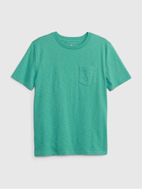 Kids 100% Organic Cotton Pocket T-Shirt