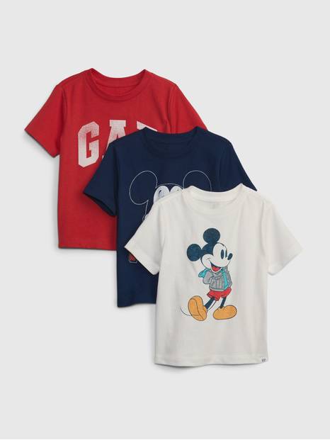 babyGap &#124 Disney 100% Organic Cotton Mickey Mouse Graphic T-Shirt (3-Pack)