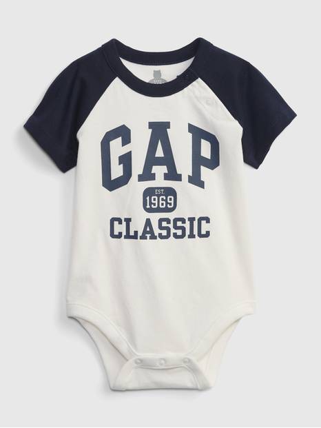 Baby Gap Logo Raglan Bodysuit