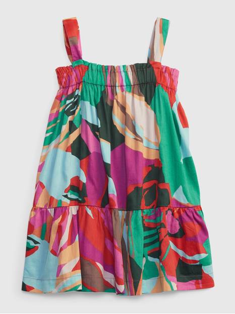 Toddler Floral Tiered Tank Dress