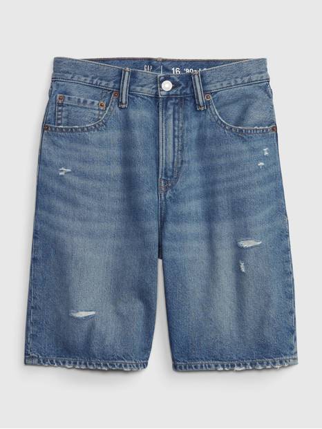 Teen '90s Loose Denim Shorts with Washwell