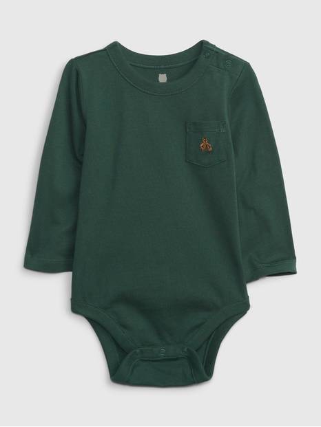 Baby 100% Organic Cotton Mix and Match Pocket Bodysuit