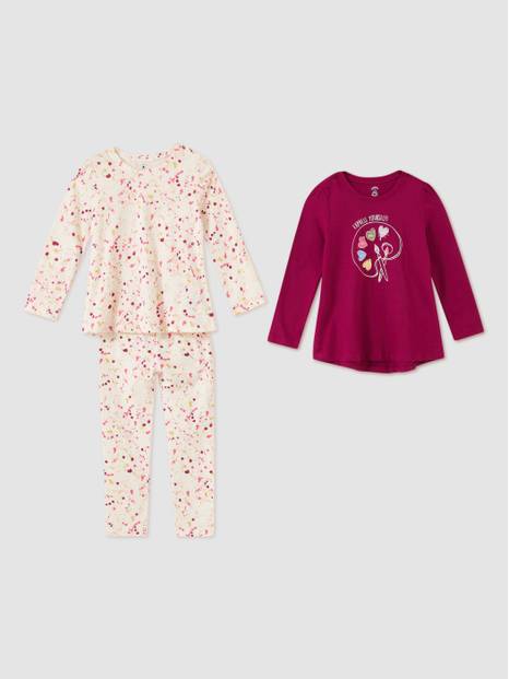 Baby 100% Organic Cotton Mix and Match 3-Piece Outfit Set