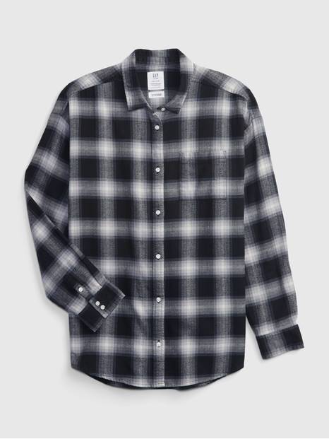 Teen 100% Organic Cotton Flannel Shirt