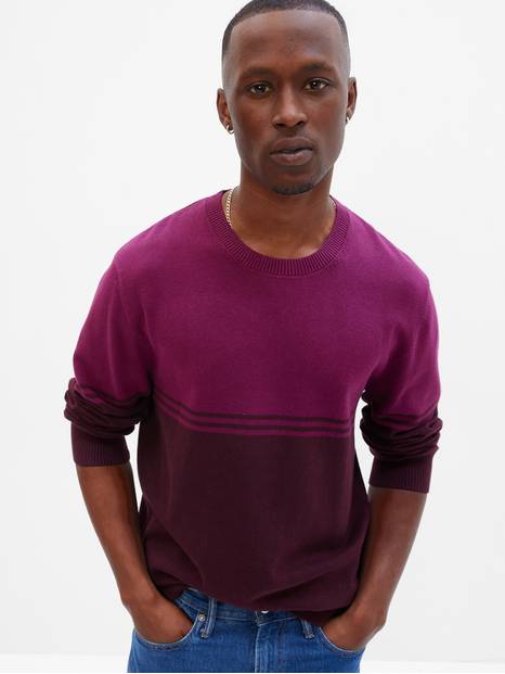 Core Cotton Colorblock Sweater