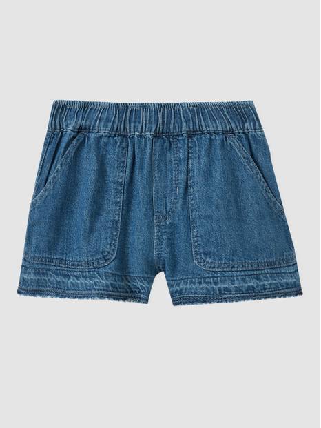 Toddler Pull-On Denim Shorts with Washwell