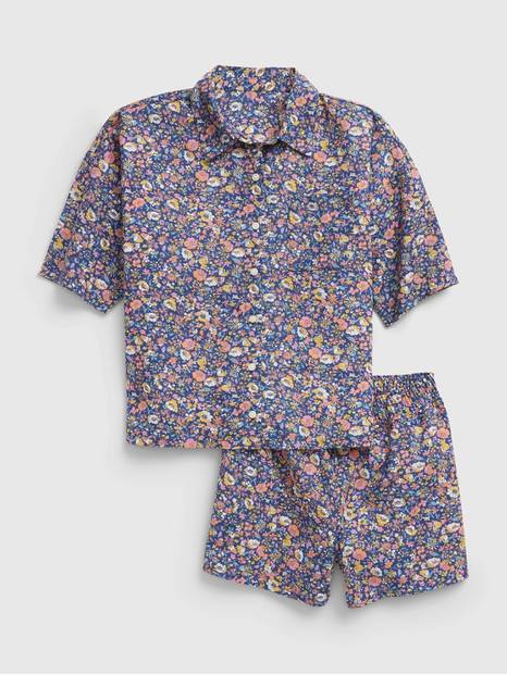 Kids 100% Recycled Floral PJ Shorts Set