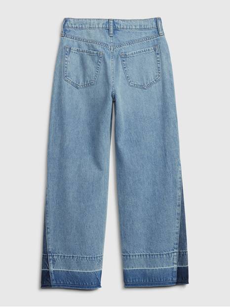 Kids Low Stride Patchwork Jeans with Washwell