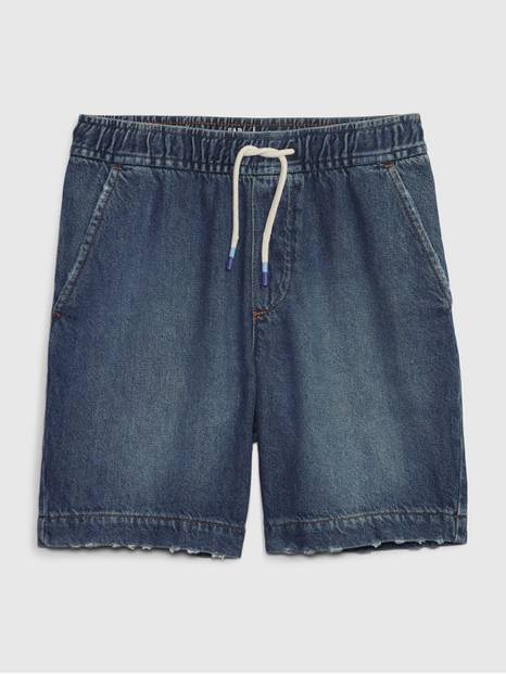 Kids Easy Pull-On Denim Shorts with Washwell