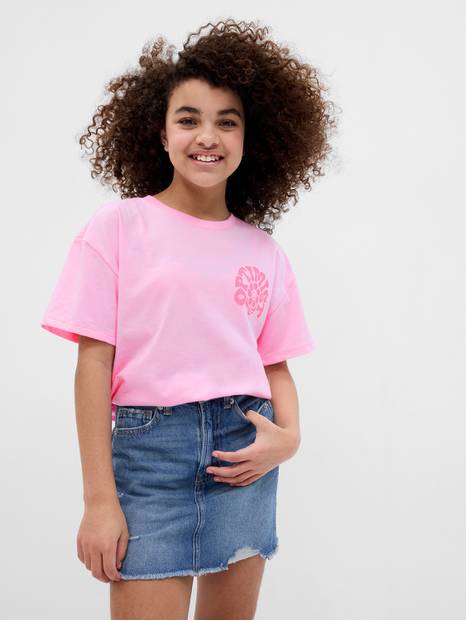 Kids 100% Organic Cotton Graphic Tunic T-Shirt