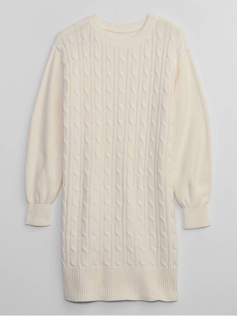 Kids Cable-Knit Sweater Dress