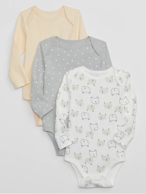 لباس قطعة واحدة للأطفال الرضع، 3 قطع