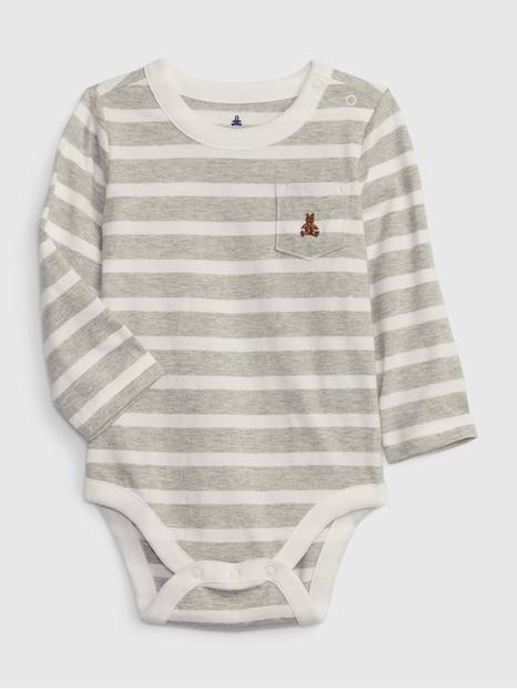 Baby Organic Cotton Stripe Bodysuit