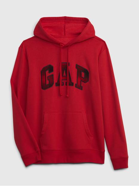 Gap Plaid Arch Logo Hoodie