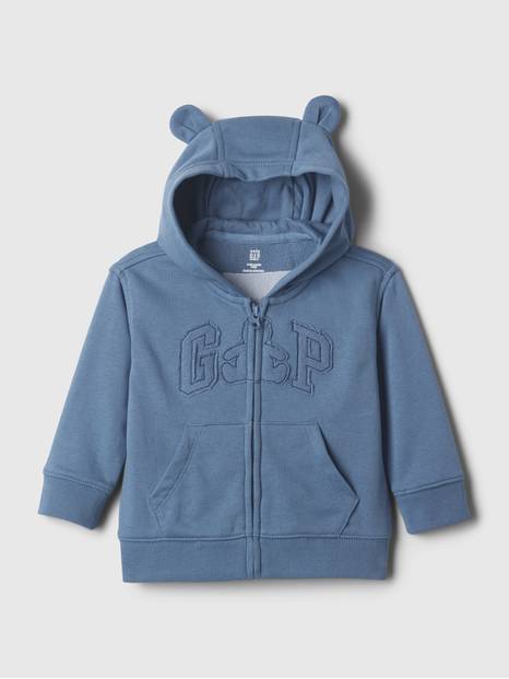 Baby Brannan Bear Logo Full-Zip Hoodie