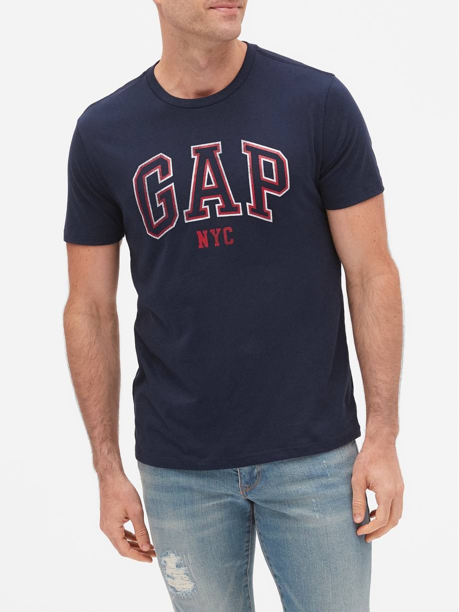 Shop Mens NEWCLASNVY Short Sleeve Gap Logo T-Shirt - 79 AED in UAE ...