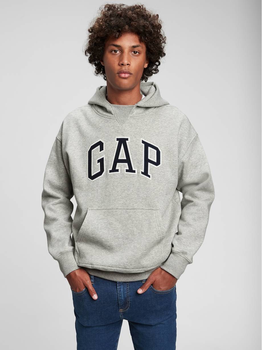 Shop Boy LTHTRGRB08 Teen Gap Logo Hoodie - 149 AED in KSA | GAP